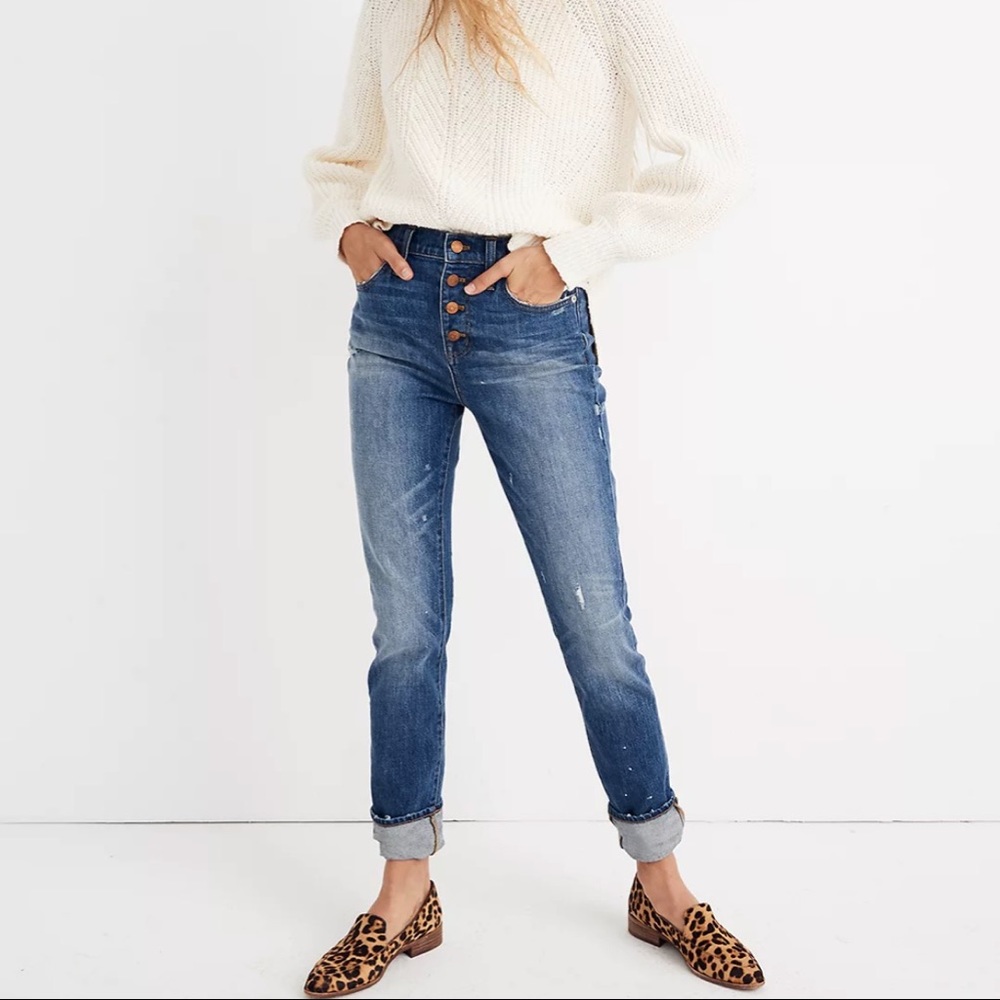 Madewell High-Rise Slim Boyjean Denim Jeans